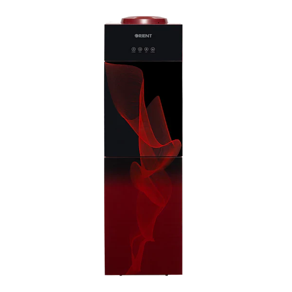 Crystal 3 Taps Red Glass Door Water Dispenser