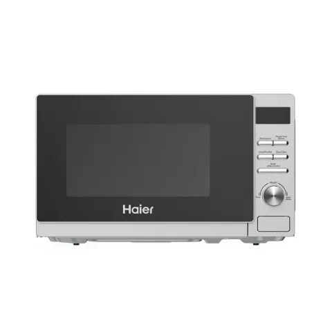 HAIER MICROWAVE OVEN HMW-20DSS SILVER 20LTR, 700WATT,DIGITAL DISPLAY.
