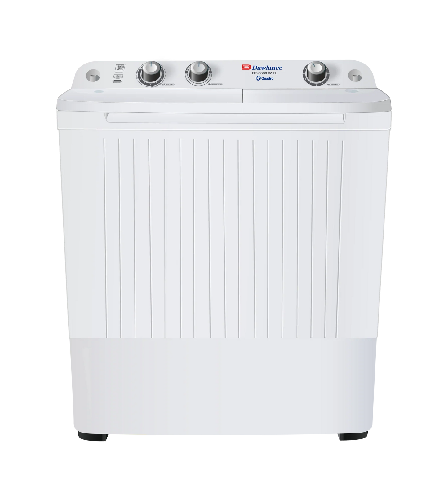 DAWLANCE WASHING MACHINE 8KG DW-6580 WFL WHITE TWIN TUB