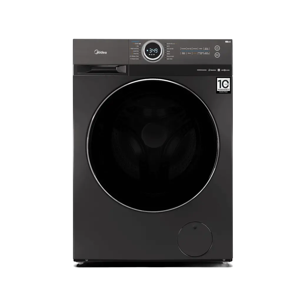 MIDEA FRONT LOAD WASHING MACHINE 12W/8D KG GREY MF200-D120-G-PK