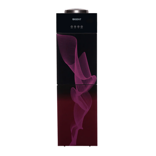 Crystal 3 Taps Purple Glass Door Water Dispenser