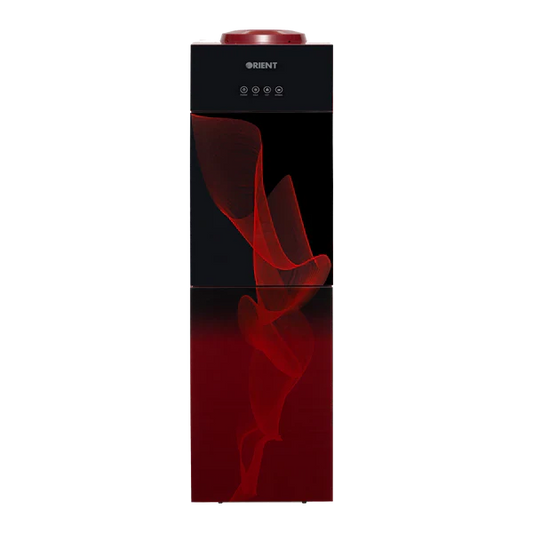 Crystal 3 Taps Red Glass Door Water Dispenser