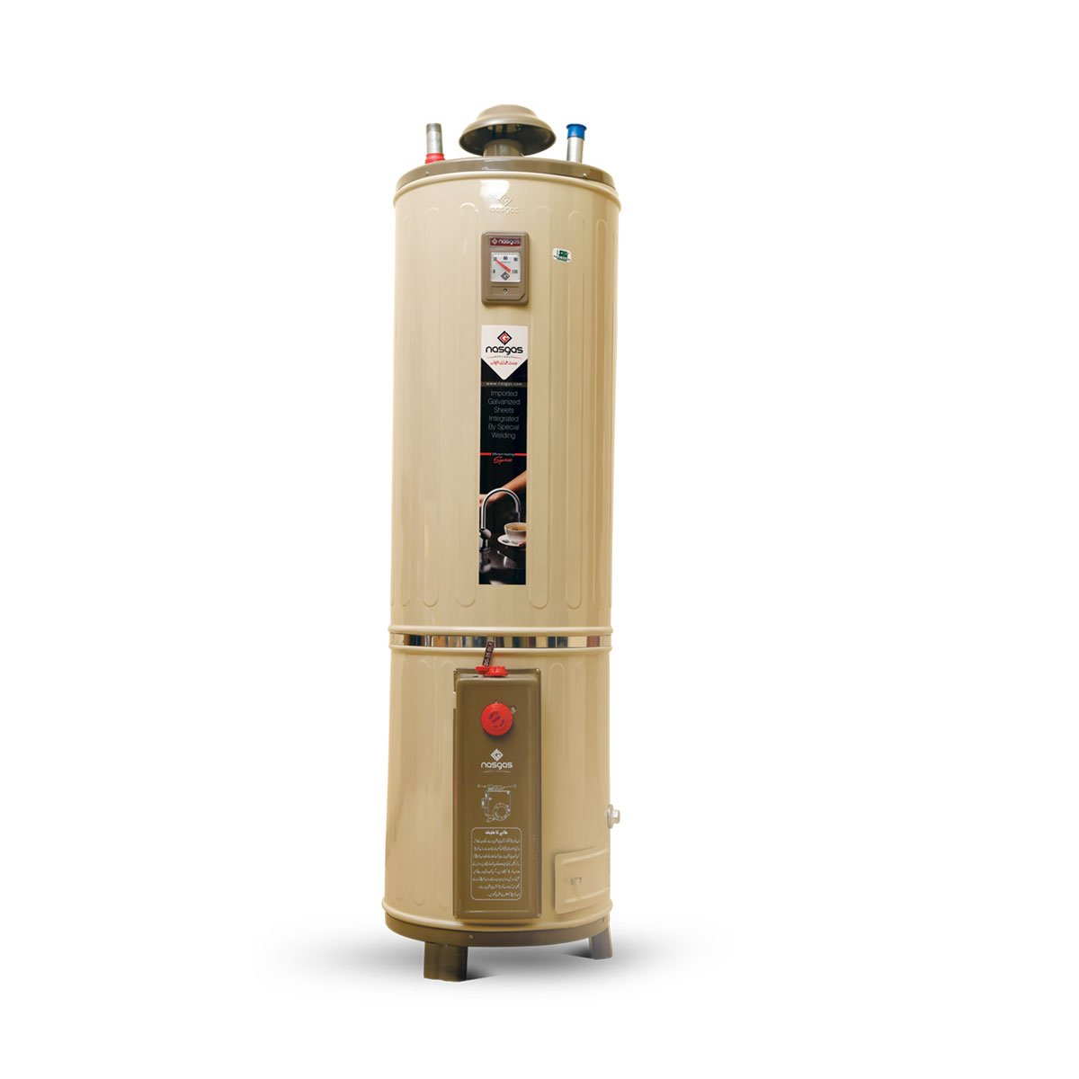 NASGAS GAS GEYSER 55 GALLONS DG-55 SUPER DELUXE HEAVY