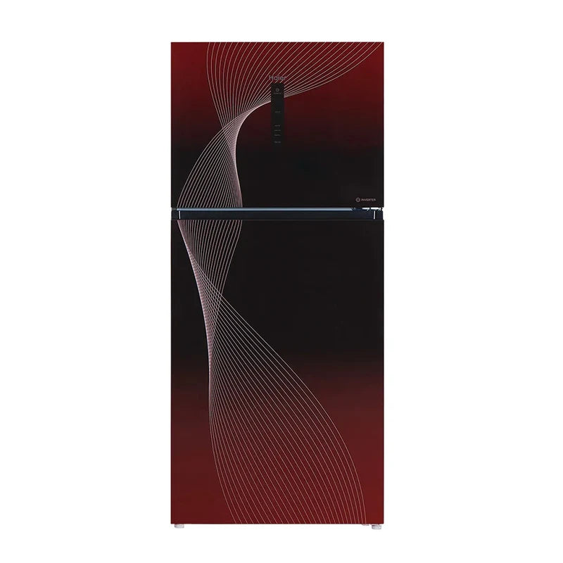 HAIER REFRIGERATOR HRF-418IFRA1 (INVERTER) RED GLASS DOOR