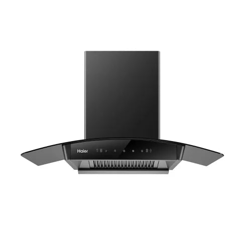 HAIER KITCHEN HOOD HCH-9022G BLACK ARC GLAS SHAPE/90CM,TOUCH CONTROLE