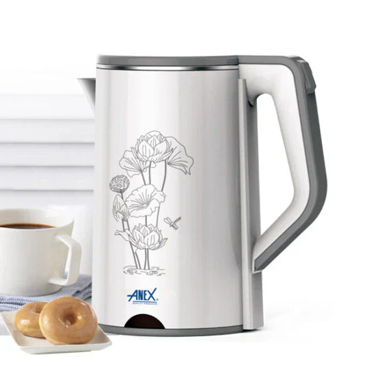 ANEX ELECTRIC KETTLE AG-4057 BLACK STAINLESS STEEL,1500W1.7LTR.