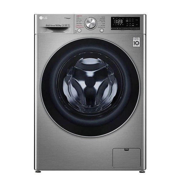 L-G WASHING MACHINE F4V5VYP2T SILVER 9KG STEAM F/L