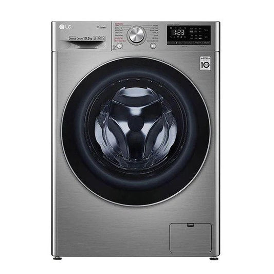 L-G WASHING MACHINE F4V5VYP2T SILVER 9KG STEAM F/L