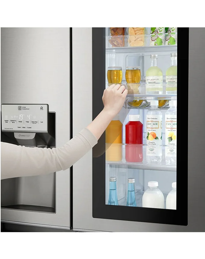 LG side by side refrigerator with knock LG side by side refrigerator with knock