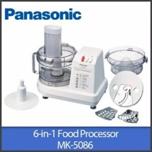 Panasonic MK-5086M Panasonic 230W 6 in 1 Food Processor White