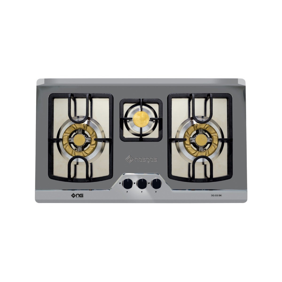 DG-333 BK Steel Top Hobs