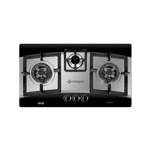 Nasgas DG-932 BK Steel Top Hobs