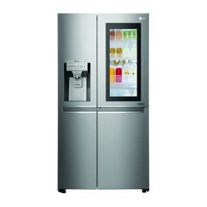 LG GR-X257CQVV Side By Side Refrigerator 3 Door Knock & Knock Platinum Silver