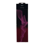 Crystal 3 Taps Purple Glass Door Water Dispenser