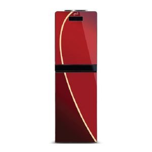 WATER DISPENSER MAROON GLASS DOOR