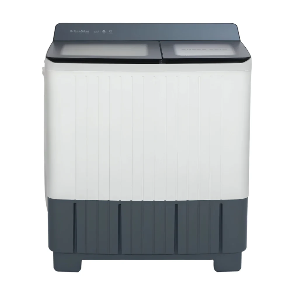 ECOSTAR WASHING MACHINE EW-1002JB TWIN TUBE 10KG WASHER,7KG SPINNER ECOSTAR WASHING MACHINE EW-1002JB TWIN TUBE 10KG WASHER,7KG SPINNER