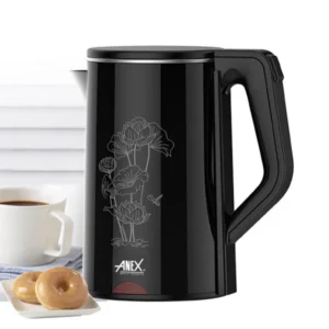 ANEX ELECTRIC KETTLE AG-4057 BLACK STAINLESS STEEL,1500W1.7LTR.
