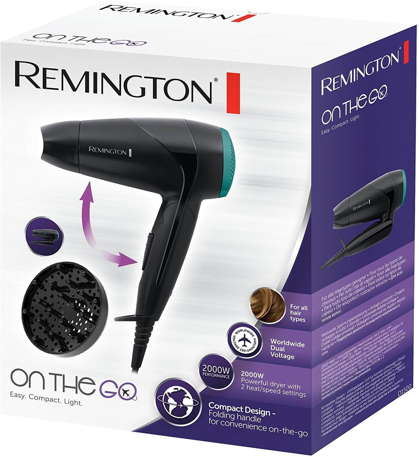 REMINGTON HAIR DRYER D1500 REMINGTON HAIR DRYER D1500