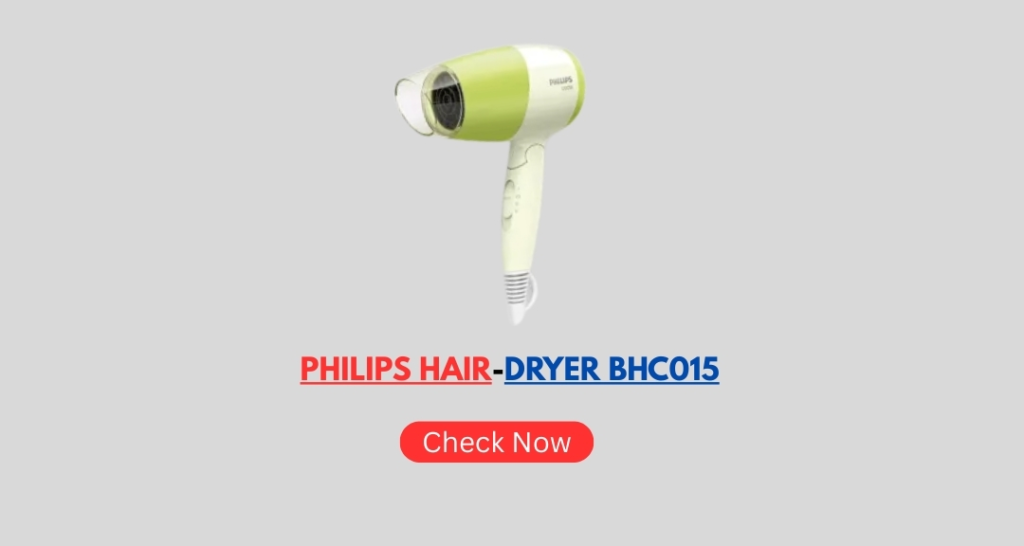 Philips Hair Dryer BHC015 – Compact Travel Hair Dryer in Pakistan