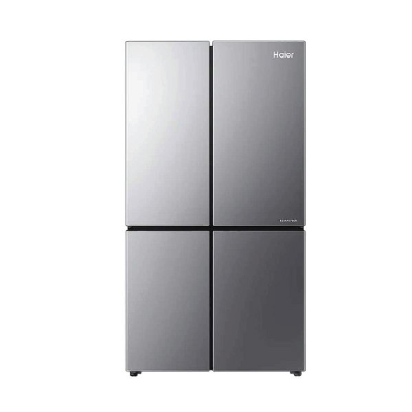 ref-01 HAIER REFRIGERATOR SIDEBYSIDE HRF-578TSG1 SILVER GLASS DOOR - Image 1